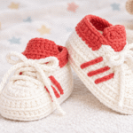 Kostenlose Häkelanleitung für süße Baby-Sneaker-Schuhe
